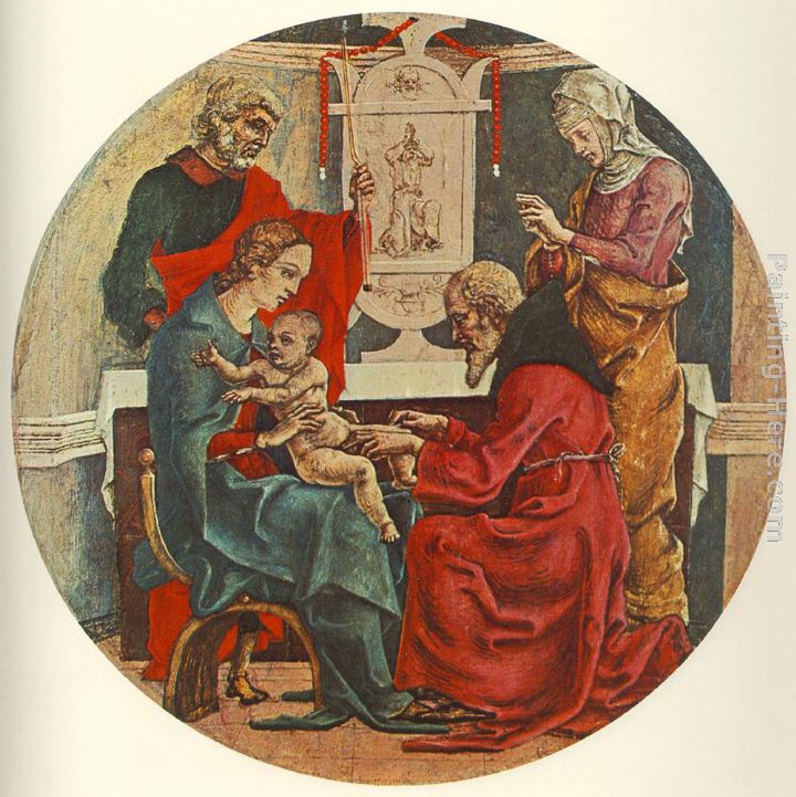 Circumcision (from the predella of the Roverella Polyptych) painting - Cosme Tura Circumcision (from the predella of the Roverella Polyptych) art painting